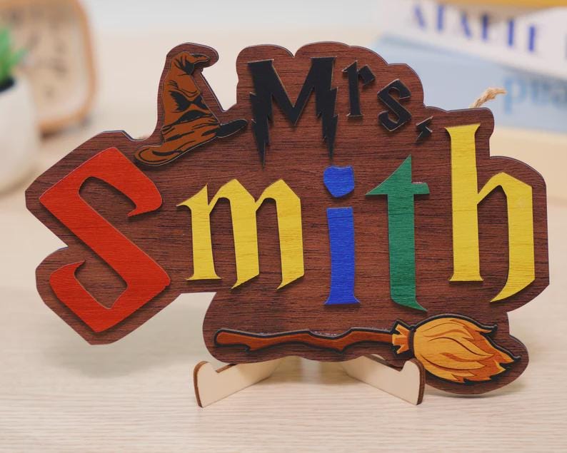 Additional Custom Fee – Personalization Add-On for Teacher Door Sign,Custom Design Upgrade – Extra Fee for Personalized Teacher Sign