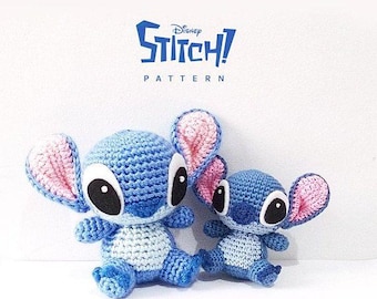 Blue Stitch Amigurumi ,Cute Stitch Character Crochet PDF Pattern,Crochet Your Own Stitch Toy Pattern,Stitch-Inspired Crochet Plushie Pattern