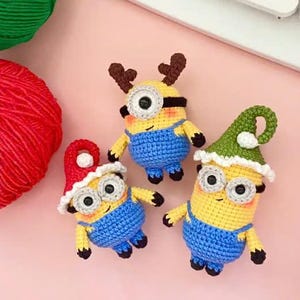 Cute Crochet Tiny Minions,Adorable DIY Plush,Tiny Minion Amigurumi – Easy Crochet Character pattern,Small Minions Toy for Beginners