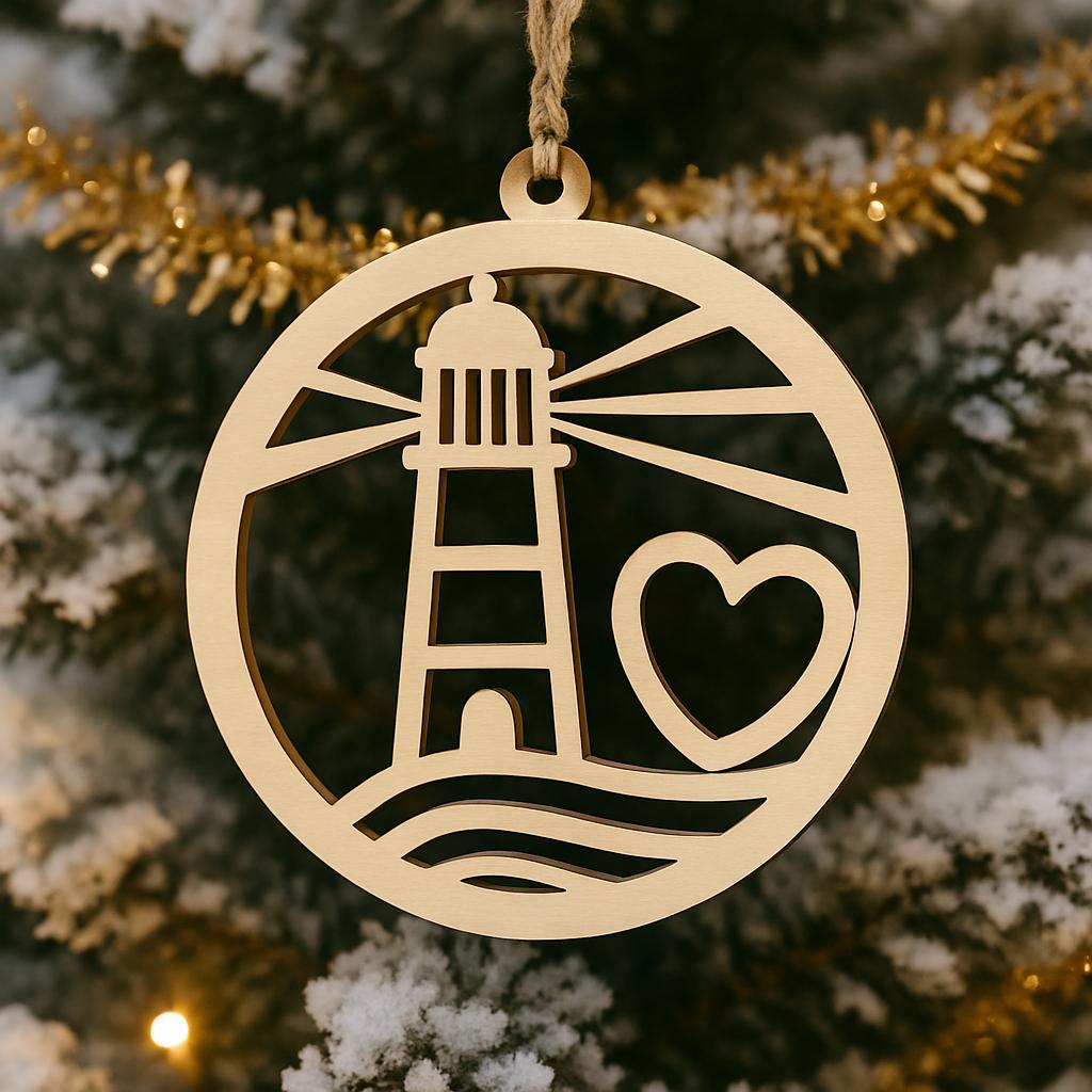 Neighbor Lighthouse Ornament,The Light of a Neighbor Gift,The Light of a Neighbor,Car Charm Ornament,Lighthouse Neighbor Ornament