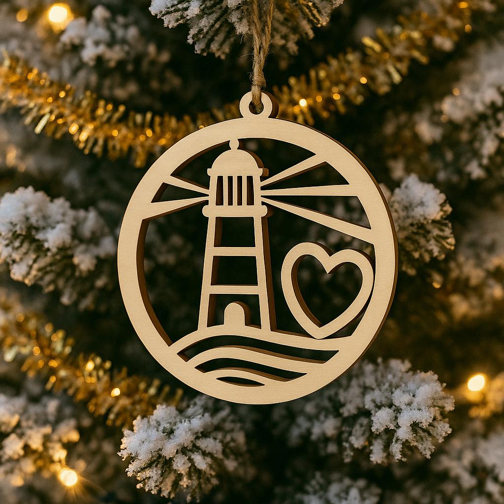 Neighbor Lighthouse Ornament,The Light of a Neighbor Gift,The Light of a Neighbor,Car Charm Ornament,Lighthouse Neighbor Ornament
