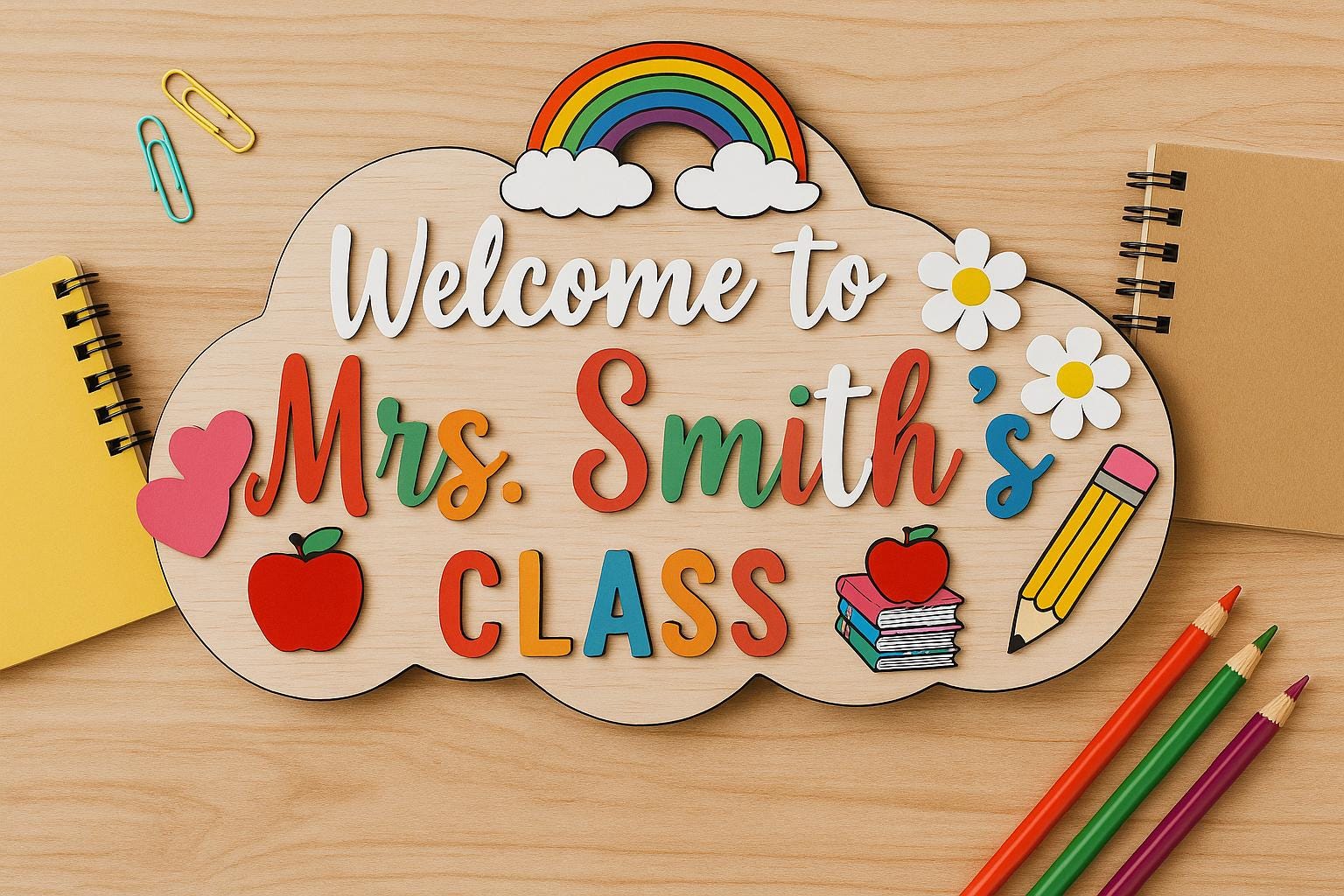 Personalized Welcome to My Classroom Door Sign,Custom Teacher Welcome Sign β Classroom Door Decor,Teacher Door Hanger