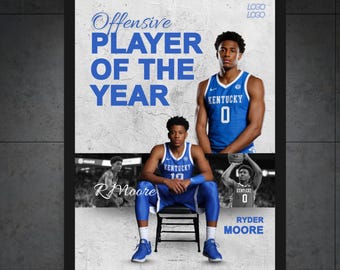 Póster de premio al deportista - Plantilla de Canva - Tamaño A3, totalmente personalizable, solo descarga digital