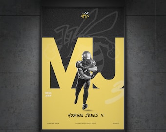 Póster de deportista - Plantilla de Canva - Tamaño A3, totalmente personalizable, solo descarga digital