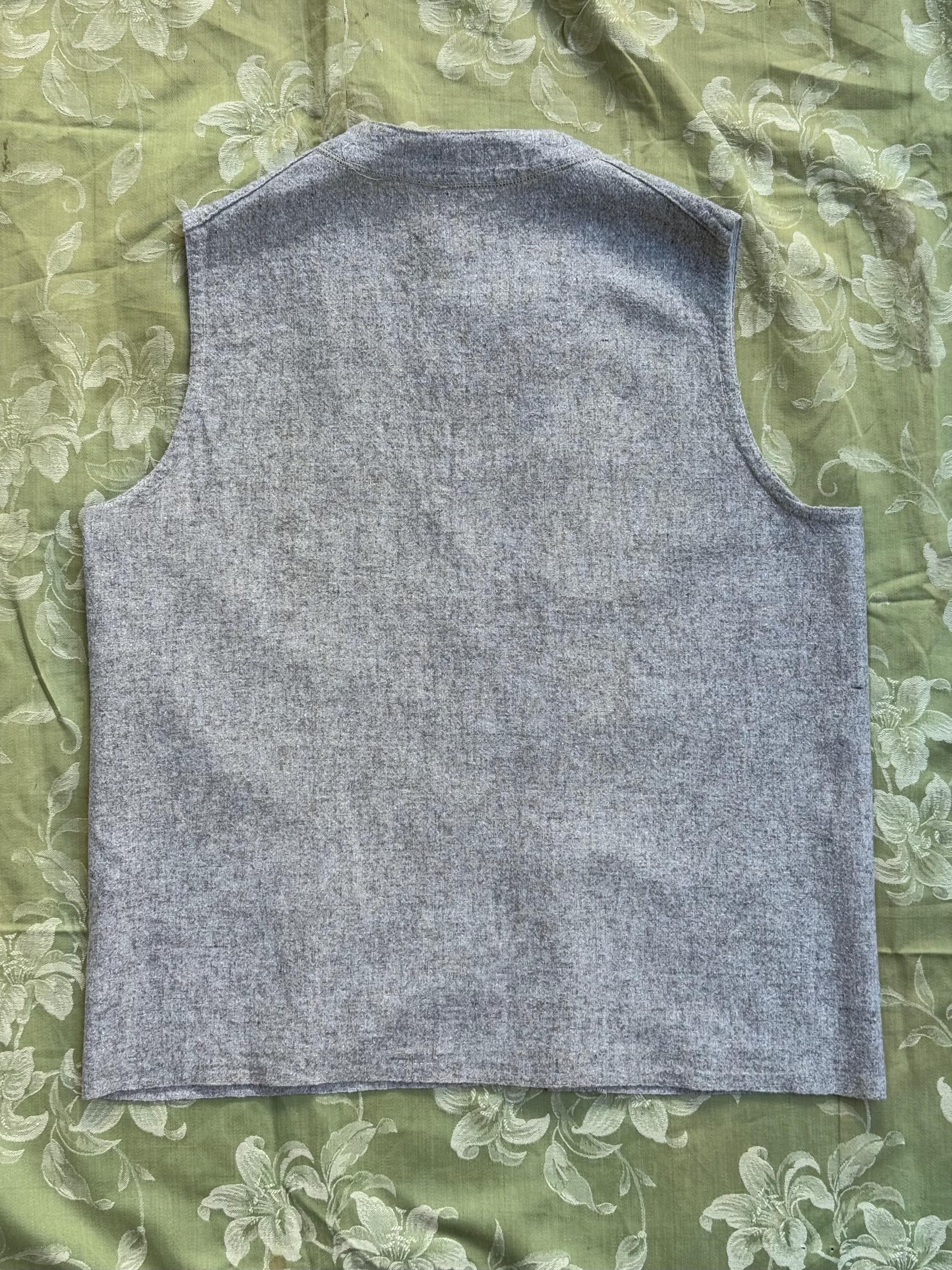 1930s/40s French Flannel Workwear Undershirt/vest - Etsy