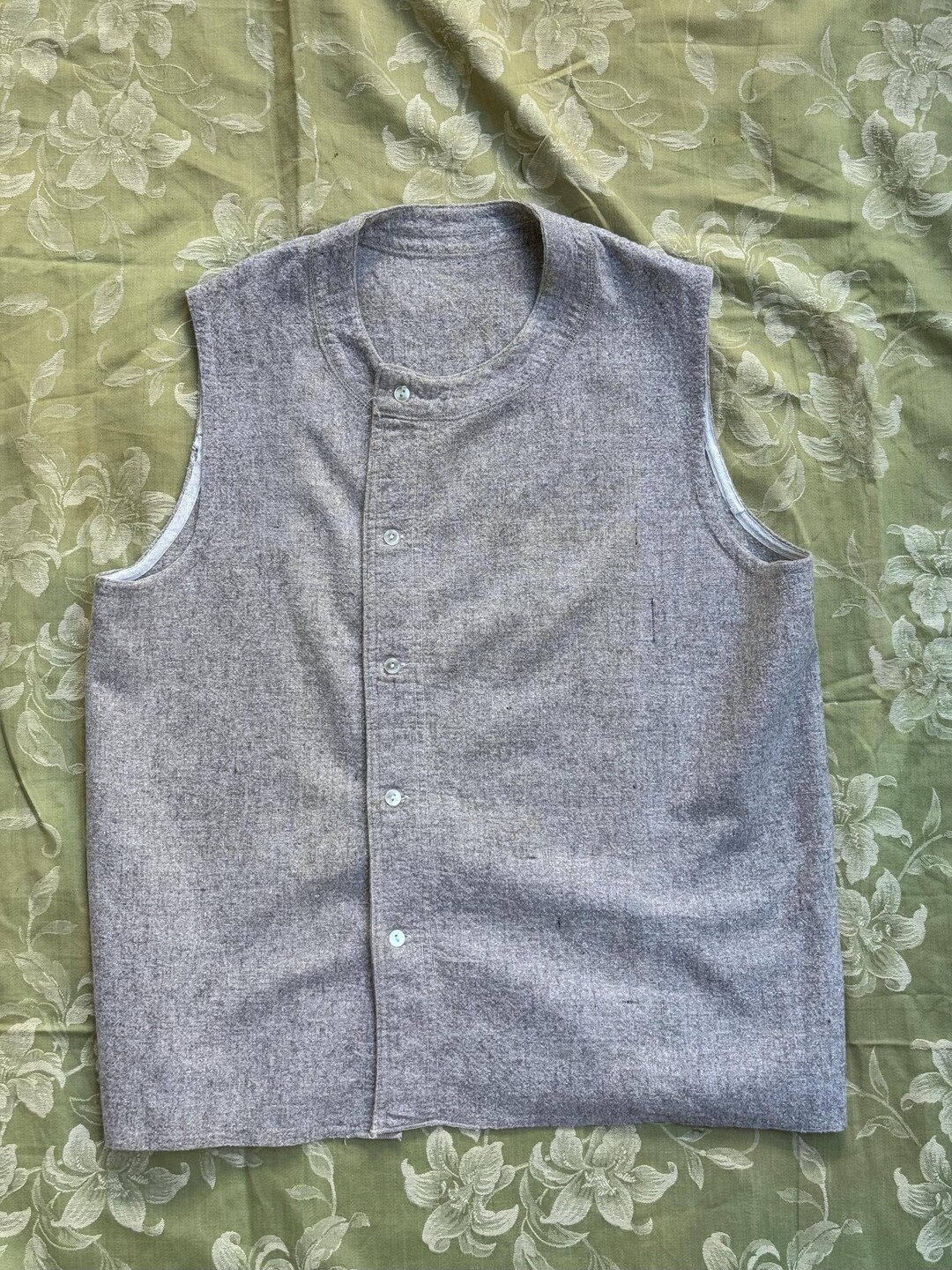 1930s/40s French Flannel Workwear Undershirt/vest - Etsy