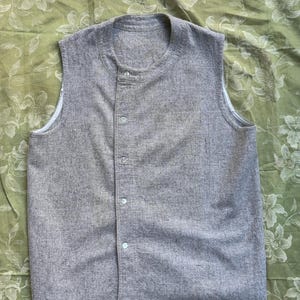 1930s/40s French Flannel Workwear Undershirt/Vest