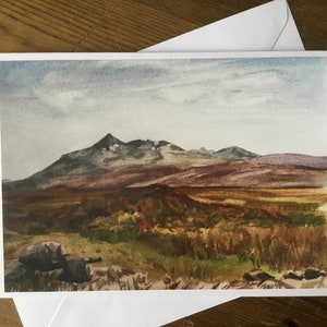 Black Cuillins Of Skye Art Greeting Card