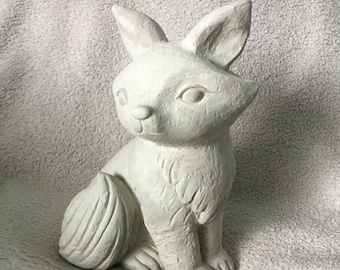 Adorno de jardín de zorro, 18 cm de alto