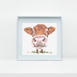 Cute Cow Digital Cross Stitch Pattern PDF - Instant Download