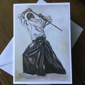 Aikido Martial Arts Greeting Card - Fast Shipping