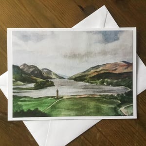 Glenfinnan Monument, Loch Shiel Art Card - Blank Inside