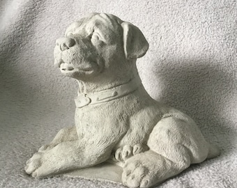 Adorno de jardín en forma de cachorro, 17 cm de largo