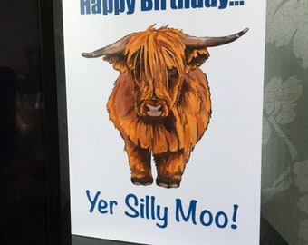 Silly Moo Birthday Card