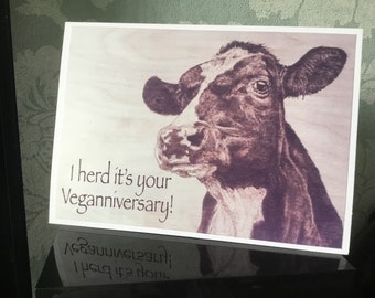 Veganniversary Card - en blanco por dentro
