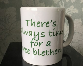 Scottish Saying with Highland Cow Coffee Mug With Gift Box Scotland