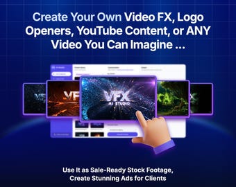 Create Videos and Cinematic Effects Using AI, Anytime, Anywhere - Sell Your Own Stock Footage!