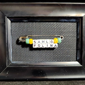 Twenty One Pilots Lyric Safety Pin Brooch: Handmade Fan Jewelry