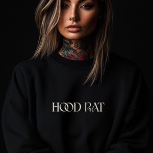 Hood Rat Unisex Leichtes Rundhals-Sweatshirt