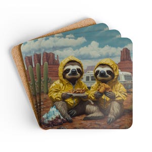 Slow Cookers Printed Art Coaster Set