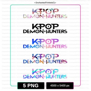 Kpop Demon Hunters Logo PNG Bundle, Demon Hunters Logo PNG, Demon Hunters Logo, Demon Hunters Logo Instant Kpop Download, Kpop Logo