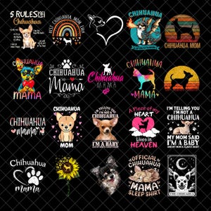 Paquete de chihuahuas PNG, chihuahua mamá PNG, chihuahua papá, chihuahua dxf, chihuahua png, chihuahua vector, chihuahua contorno, chihuahua clipart