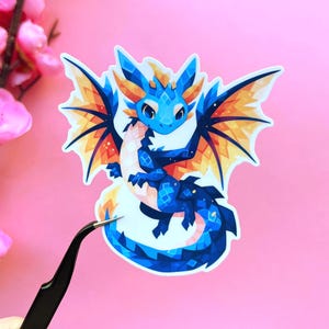 Dragon Sticker: Waterproof Vinyl Sticker, Matte laminated