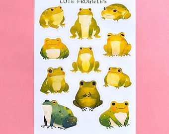 Frogs Sticker Sheet