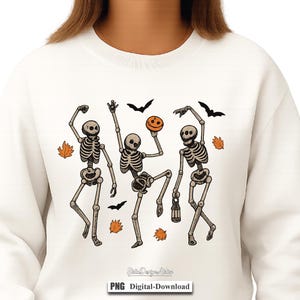 Dancing Skeleton Png, Halloween Png, Halloween Costume, Pumpkin Png, Retro Halloween Png, Spooky Season Png, Pumpkin, Halloween Skeletons