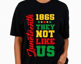They Not Like Us Svg Png, Juneteenth Svg Png, Afro Juneteenth, Independence Day Shirt Design, Sublimation, Cut File For Cricut, Digital File