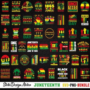 Juneteenth SVG PNG Bundle, bundle Juneteenth png, roi noir nutrition svg, célébrer Juneteenth, Juneteenth sublimation Png, histoire des noirs