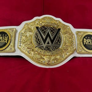 Rhea Ripley World Heavyweight Championship Belt - Custom Rhea Ripley Handmade Replica Title World Heavyweight Championship Wrestling Belt