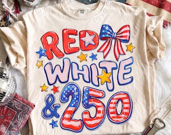 Rot Weiß & 250 Jahre Vaterländische PNG, Sublimationsdesign der amerikanischen Flagge