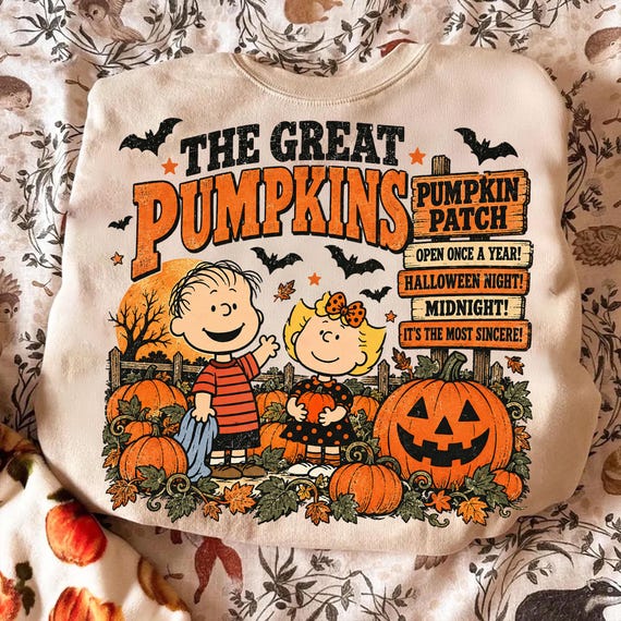 The Great Pumpkin Halloween PNG, Pumpkin Patch Dog  Inspired Design, Vintage Fall Halloween Shirt Graphic, Spooky Autumn PNG