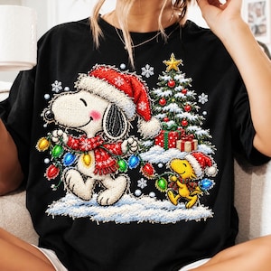 Faux Applique Cute Dog Christmas Faux Embroidery Png, Frayed Dog Santa , Torn Faux Patches, Trendy Png, Digital Download, Plaid Print