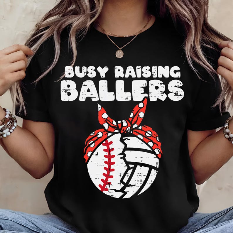 Busy Raising Ballers PNG Bundle, Sports Mom Clipart, Baseball Soccer ...