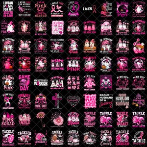 150+ Breast Cancer Png Bundle, In October We Wear Pink Png, Breast Cancer Png, Pink Ghost png, Football breast cancer png, Pink Ribbon Png