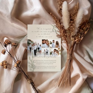 Dankeskarte / Exklusiv / Hochzeit / Freie Trauung / Bedanken /  Standesamt