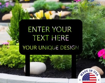 Custom Made Warning Signs,Durable Outdoor Signs,Elegant Yard Sign,Custom Metal "Private,No Trespassing" Signs,Fully Customizable Text Design