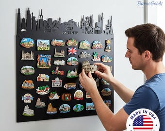 Sydney Opera House Memory Display,Custom Magnetic Display Featuring Australian Icons,Customizable Magnetic Board for Travel Souvenir&Memento