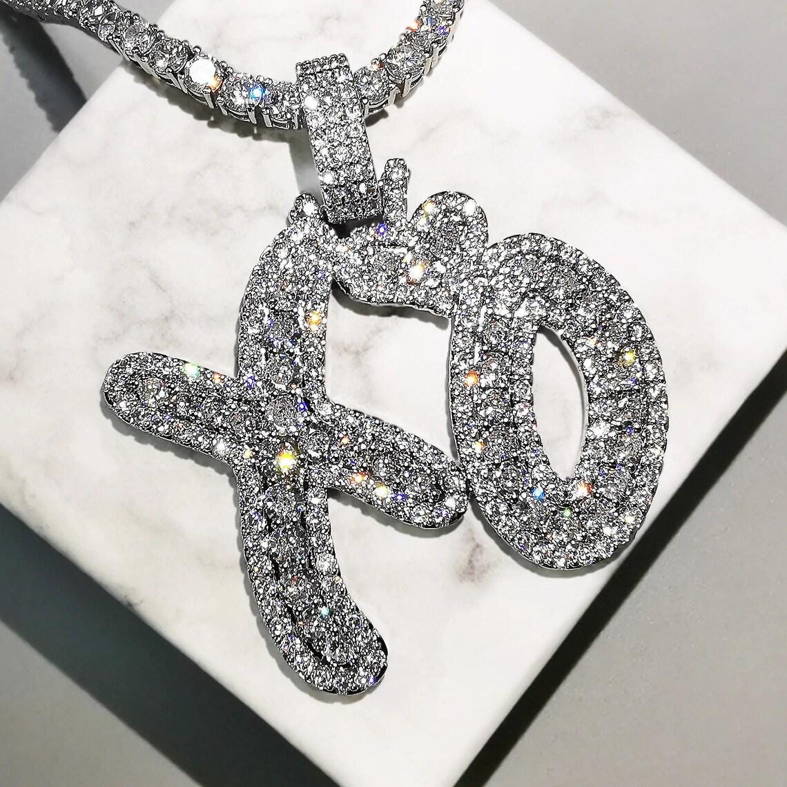 combination necklace & braceletソエルテ Iced Out XO Chain - Sterling Silver XO Pendant & 925