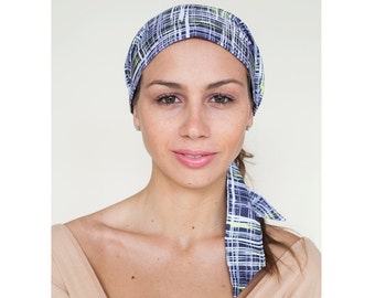 Hair Scarf Silk, Cotton Blend Hair Tie, Pre-tied Style, Headcovering  Hairscarves | Hairscarf Style for Her