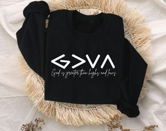 God is greater than highs and lows PNG| Digital download| Instant Download| God is greater than ups and downs| Faith Based Christian PNG