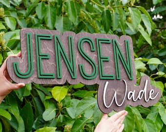Personalized Mothers Day Gift, Mother's Day Gift, Mom Sign, Gift for Mom on Mothers Day, Rustic Sign for Mom, Nursery Name Sign
