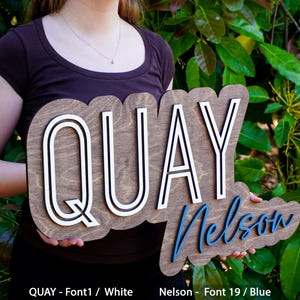 Custom Wood Baby Name Sign, Letter Wall Art, Kids Room Art, Wall Art for Nursery, Baby Name Sign, Kids Room Decor, Wooden Sign