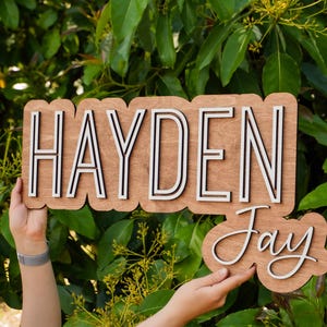 Name Cutouts for Nursery, Wooden Letters, Name Sign, Nursery Letters, Nursery Decor, Nursery Wooden Name, Boy Nursery, Wall Art Above Crib