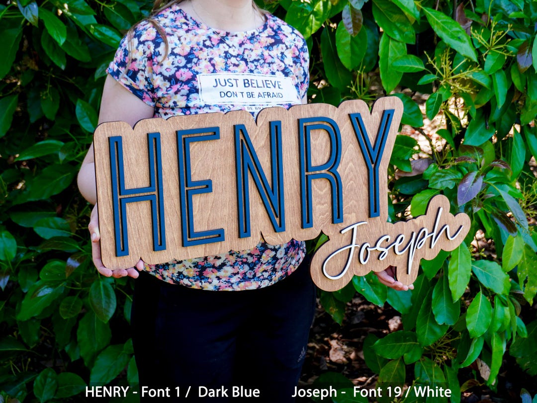 Large Custom Wood Name Sign, Baby Shower, Nursery Name Sign, Boho Boy ...