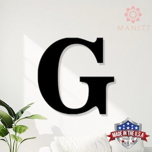 Custom Individual Decor Letter Initials, Metal Wall Art Decor,Laser-cut Metal Sign Letters for Words or Family, Home Decor,Monogram Decor