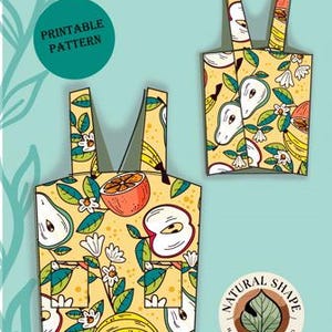 Crossback Apron with Fixed Straps | Printable Adult Apron Sewing Pattern | PDF DIY Template