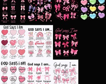 Dios dice que soy coqueta png, lazos de coqueta rosas png, Jesús San Valentín png, versículos bíblicos png, lazo de coqueta cristiana png, citas inspiradoras